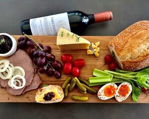 wine and ploughmans